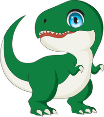 Cute dinosaur animal vector baby dino mascot