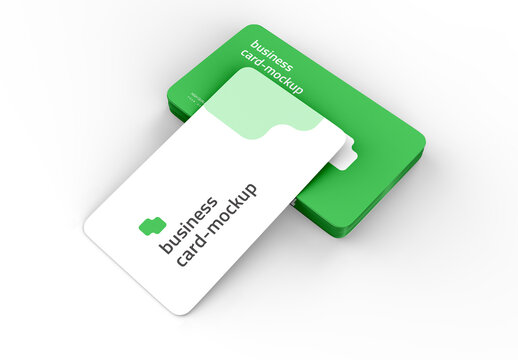 Rounded Corner Business Card Mockup