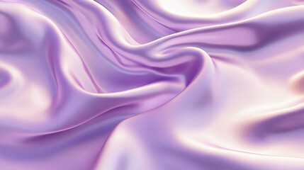 Draped Lavender Silk Fabric Soft Waves Texture