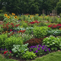 Obraz premium garden with flowers