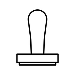 Stamp icon: vector illustration, banking, business icon, stationery