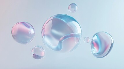Ethereal Bubbles: A Symphony of Pastel Hues