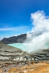 Volcano Kawah Ijen, Banyuwangi, Java, Indonesia, Southeast Asia.