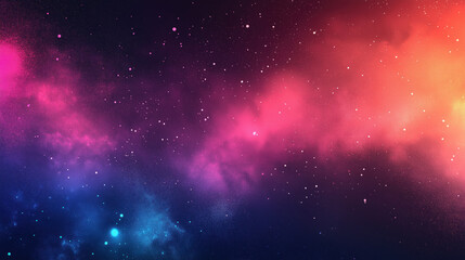 Naklejka premium colorful gradient galaxy background with stars space astronomy purple blue fuchsia wallpaper science cosmos
