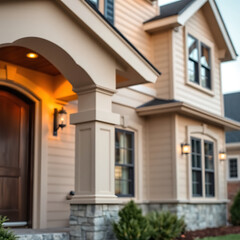 Luxury Home Exterior: Modern Architectural Design and Real Estate Photography