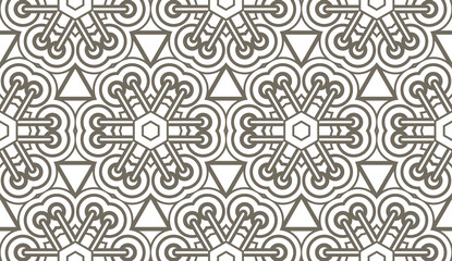 Vector fashion seamless pattern, geometric background