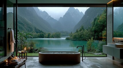 A professional cleaning service sanitizing a luxury bathroom, emphasizing the importance of high standards for hygiene in maintaining the elegance and appeal of the space