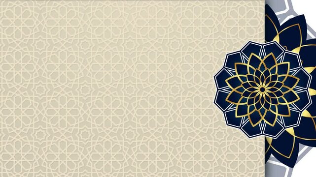 Islamic background video 4K. Ramadan background video