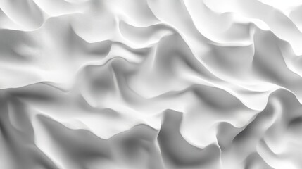 Fototapeta premium Abstract White Textured Background Soft Wave Pattern Design