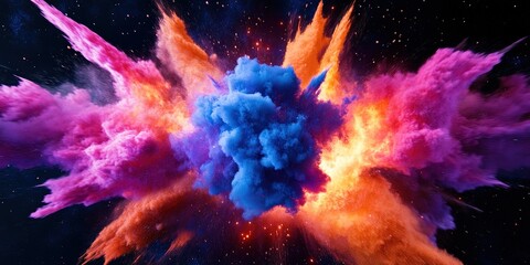Fototapeta premium planet earth exploding
