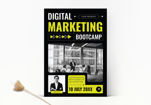 Digital Marketing Bootcamp Flyer Layout