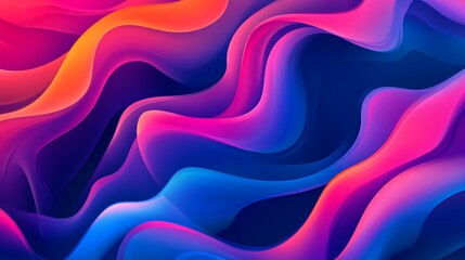 Obraz premium Abstract Colorful Waves Flowing Design