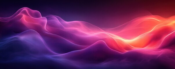 Fototapeta premium Abstract Purple Blurred Background with Gradient Light Rays and Shadows in Ethereal Style