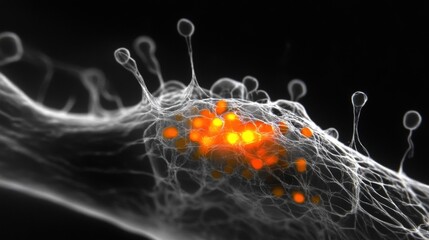 Neurons activate and communicate through electrical signals, illustrating brain activity during thought processes and reflex actions