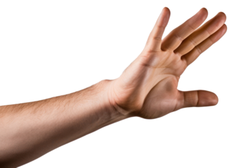 PNG  Open hand finger white background gesturing.