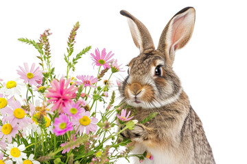 Obraz premium PNG Jackrabbit flower animal mammal.