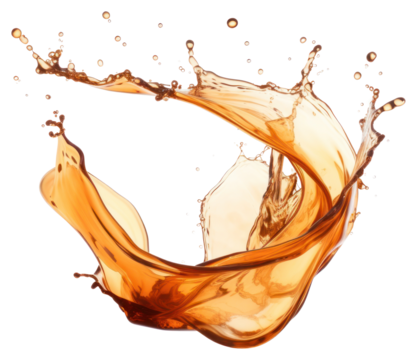 Tea splash abstract art photography.