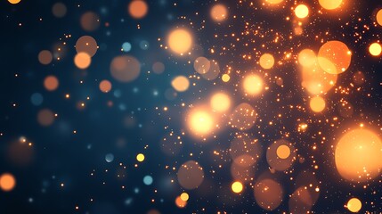 Obraz premium Abstract Golden Lights Sparkle Background