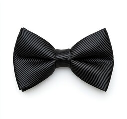 Classic black bow tie isolated on white. (1)