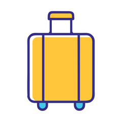 Suitcase Travel Icon Illustration