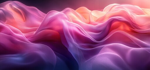 Fototapeta premium Fluid Shapes in Pink and Purple Abstract Background Design Illustration