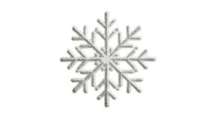Intricate snowflake design on a transparent background. transparent background
