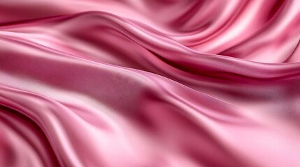Obraz premium Draped Pink Silk Fabric Soft Texture Background