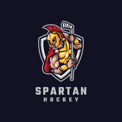 Spartan Hockey Logo Template