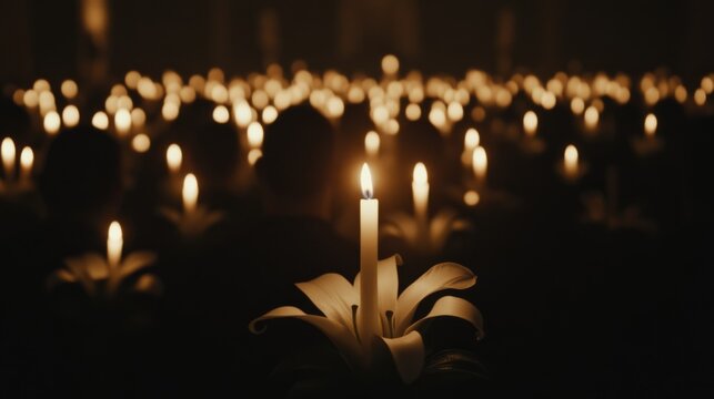 Candlelight Vigil, Easter, Good Friday, religion, spirituality, faith, hope.