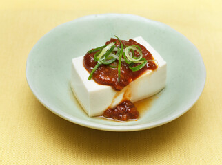 豆腐の肉味噌かけ　　スタジオ撮影