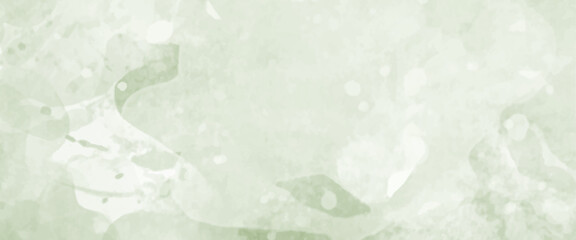 Vector soft green watercolor texture background