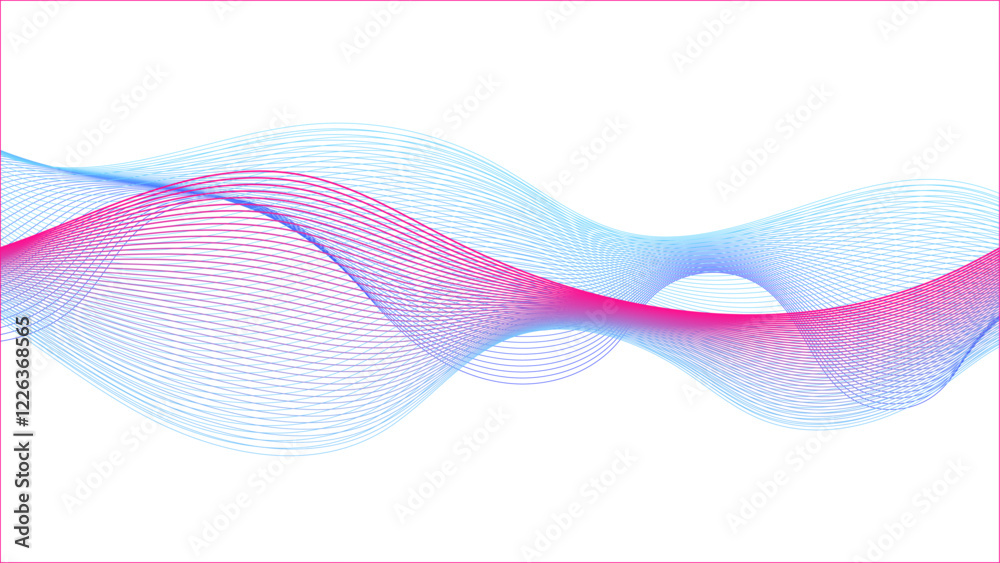 Canvas Prints gradient sound waves in an audio visual art design element for a poster or banner template, web elem