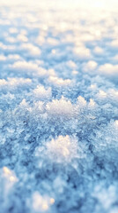 Obraz premium Winter Wonder: Frozen Beauty in Closeup - Phone Wallpaper