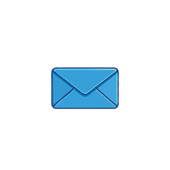 mail icon blue