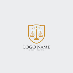 Law Firm logo, scale logo,advocate, attorney logo template