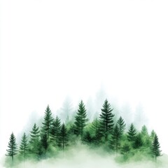 Fototapeta premium Exploring lush green forests nature landscape tranquil environment serene viewpoint natural beauty awareness