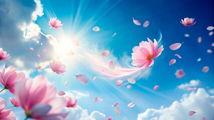 flowers and butterflies