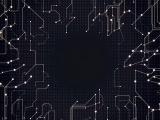 Obraz premium Abstract geometric pattern design with minimalistic networking technology background, perfect for big data connectivity software development wallpaper, big data, pattern, abstract