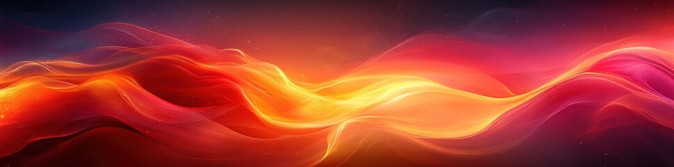 Dynamic Abstract Background with Vibrant Red and Orange Streaks and Smooth Gradient Lighting
