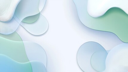 Fototapeta premium Abstract Blue Green Wave Design Background