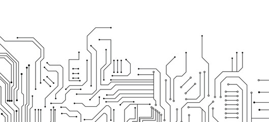 Abstract high-tech technology Circuit board background. Vector illustration.
