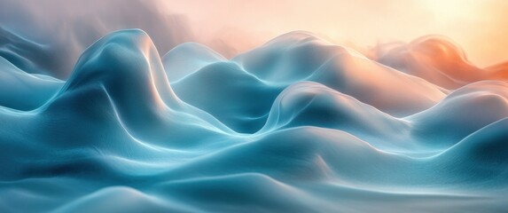 Obraz premium Abstract Fluid Shapes Background with Smooth Gradients and High-Gloss Finish