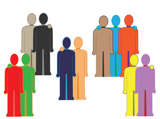 ビジネスのネットワークをイメージしたイラスト