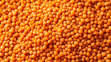 Vibrant Red Lentils, Close-Up View of Nutrient-Rich Legumes, Healthy Eating, Culinary Inspiration, and Food Photography Project, orange seeds