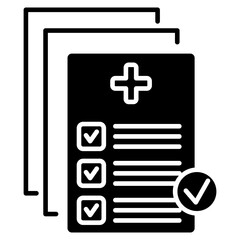 Medical History icon element for design