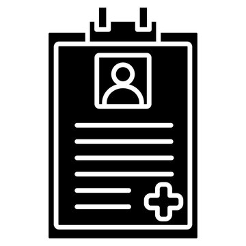 medical record icon element for design