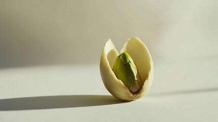 Pistachio Shell Close Up: A Study in Light and Form