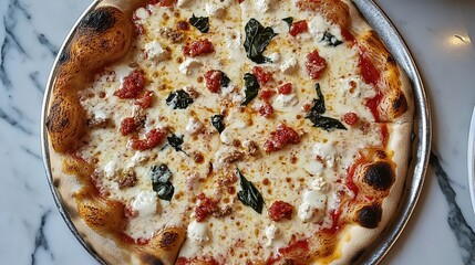 Delicious Roasted Red Pepper and Goat Cheese Pizza