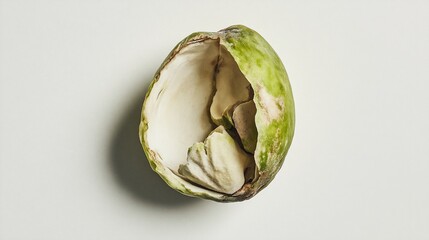 A Broken Green Fruit, Still Life Photography