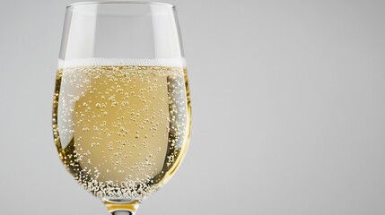 Close-up of Sparkling Wine Glass
